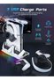 قاعدة توصيل متكاملة لجهاز PS5 مع تبريد RGB، وشاحنين للتحكم، ومحور USB - 5