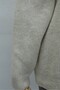 Half-High Collar, Buttoned Front, Casual Knitwear Cardigan - Stone Color - 7