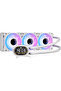 DH360D 360mm ARGB Liquid Cooler,3 Pre Installed Fans,Magnetic Digital Display,2000RPM,Intel 1700/AMD AM5,White