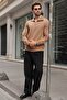 Mink Stand Collar Half Zipper Men's Sweatshirt E7211 - 2