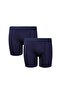 Solid Color Long Length 2-Piece Men's Boxer, 47% Modal 47% Cotton 6% Elastane