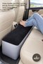2 Pieces In-Car Portable Inflatable Back Seat Travel Pillow – Flocked Velvet Top Pvc Body Leg Support Pillow, Back Seat Travel Pillow