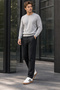Elastic Waist Rib Chinos - 4