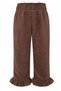 Children's Trousers with Velvet Elastic Waistband, Without Pockets