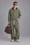 Men's Baggy Fit Polo Collar Top and Bottom Set