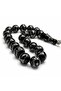 Dot Baklava Embroidered Mascot Oltu Stone Prayer Beads - 2