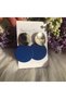 Xuping Gold Blue Circle Disc Dangle Earrings - Modern Non-Tarnish Anti-Allergic Fade-Resistant Stylish Gift New Season Trend Women's Earrings - 4