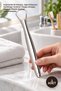 3 Pieces Stainless Steel Tongue Cleaner – Ergonomic Tongue Scraper, Tongue Scraper to Help Reduce Bad Breath, Hygienic, Plastic-Free
