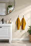 Gulvial Hand Towel Yellow 30X30 cm Soft Textured Bath Towel 1 Piece - 3