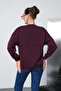 Basic Sweatshirt with Heart Embroidery Detail - 6