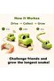 Magnetic Snake Game Toy, Remote-Controlled Snake Battle | Rechargeable, Interactive Family Game (Yellow 8 Beans) - 3