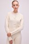 Button-Detail Cardigan Pants Suit - 2