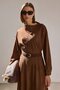 Asymmetric Collar Suede Tunic