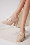 Women's Nude 7cm Heeled Shoes Tr18Ms10F - 5