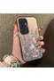 Samsung Galaxy S24 Compatible Light Purple Lavender and Wildflower Case, Elevated Lens Protection