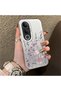 Vivo V50 Lite 4G/5G Compatible Light Purple Lavender and Wildflower Case, Elevated Lens Protection