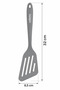Premium Heat Resistant Perforated Silicone Spatula – Gray - 2