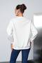 Basic Sweatshirt with Heart Embroidery Detail - 5