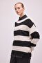 Oversize Striped Knit Sweater