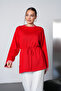 Oysho Tunic with Plaid Trim on the Collar and Sleeves - 4