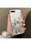 iPhone 7 Plus/8 Plus Compatible Retro Daisy Moon and Leaf Pattern, Hard Case, Full Protection