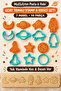 14-Piece Space-Themed Stamp and Cutter Set – 7 Models for Cookies, Fondant, and Clay - 3