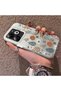 Infinix Hot 40I Compatible Retro Daisy Moon and Leaf Pattern, Hard Case, Full Protection - 2