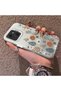 Tecno Spark 40C Compatible Retro Daisy Moon and Leaf Pattern, Hard Case, Full Protection - 2