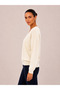 Women's V-Neck Knitwear Sweater 27K12177-16 - 2