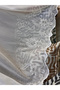 Cansel Ecru 1/3 Pleated Tulle Curtain - 4