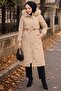 Removable Hooded Allerli Plush Bondit Coat Mink Hnt2804 - 2