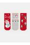 Patterned Girls' Socks 3-Piece Set (W6) - 2