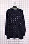 Women's Plus Size Crew Neck Off Shoulder Baguette Stone Long Sleeve Mom Skuba Tunic - 2