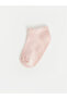 Two Mt Shop Quality Lcw Baby Pink Plain 5-Piece Pack Baby Girl Booties Socks - 3