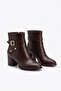 Women's Daily Stylish Boots with Thick Heels and Zipper