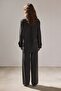 Stone-Embellished Shirt and Pants Set - 5