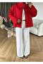 Red Navy Collar Seasonal Jacket - 4261 - 6