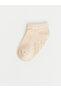 Two Mt Shop Quality Lcw Baby Pink Plain 5-Piece Pack Baby Girl Booties Socks - 5