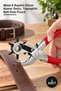 3 Pieces Belt Hole Punch Pliers – Metal 6-Head Rotating Belt Punch, Portable Belt Hole Punch