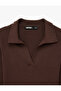 Viscose Polo V-Neck Long Sleeve Knit Sweater - 7