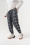 Azteca Pleated Shalwar with Elastic Waist and Cuffs - 3