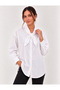 Women's Scarf Long Sleeve Shirt 27K12340-01