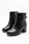 Women's Daily Stylish Boots with Thick Heels and Zipper - 4