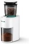 V60 Conical Burr Coffee Grinder, 38 Adjustable Grind Settings, Precision Timer, Anti-Static Design – Ideal for Espresso, Drip, Pour Over, Cold Brew, and French Press White