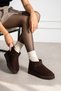 Vaghessa Cozy - Brown Women's Suede Fur-Lined Thick-Soled Winter Boots