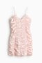 Ruched satin dress - 4
