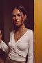 Women's Ruffle Detailed Double Breasted Collar Long Sleeve Blouse - 2
