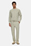 Tobias Bone Color Straight Leg Cotton Standard Fit Men's Sweatpants - 2