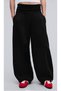 Brshk Curled Waist Three-Thread Ribbed Sweatpants