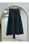 Yağmurnur Gathered Collar Lace-Up Skirt Suit-Ek625 Anthracite - 7